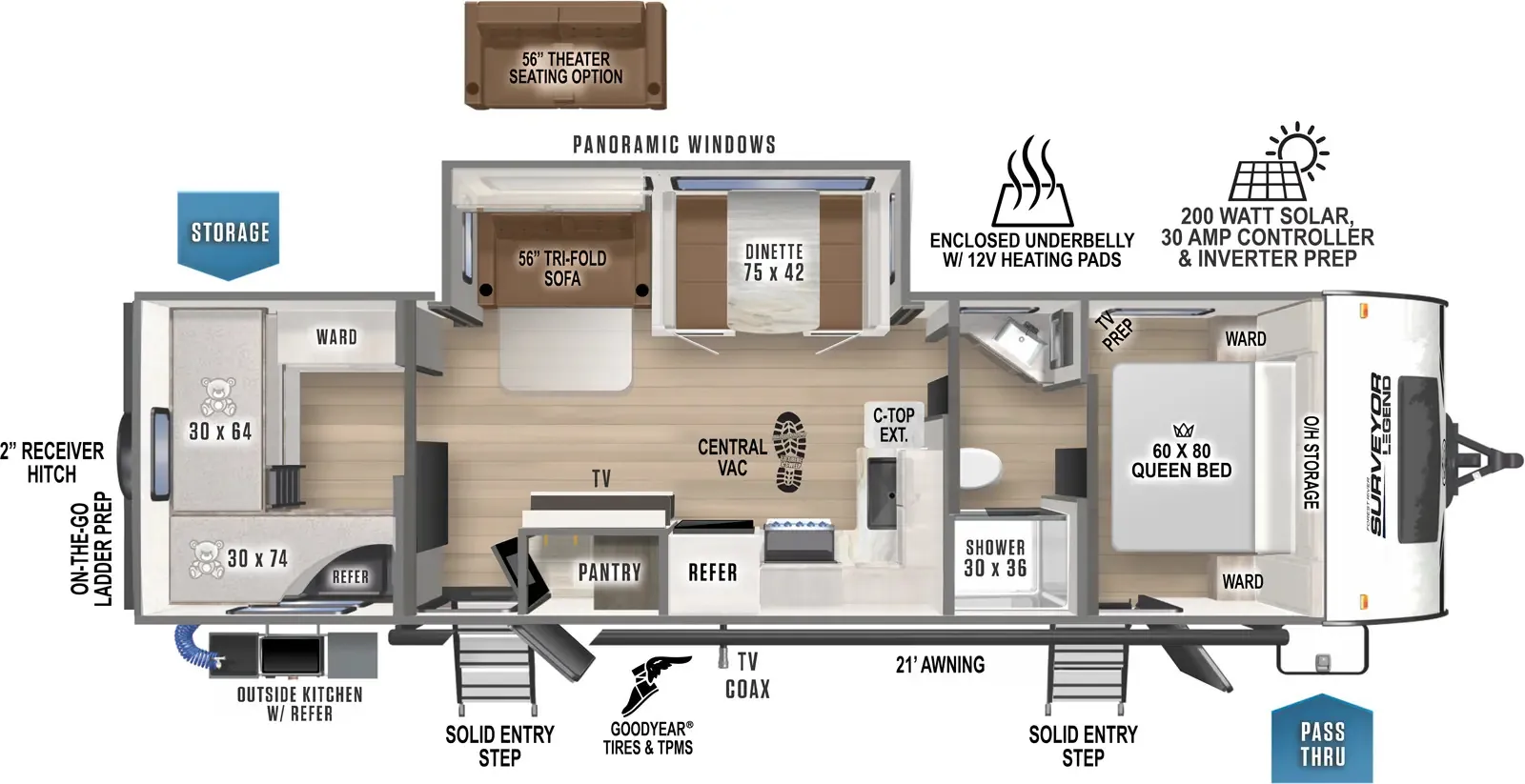 296QBLE floorplan