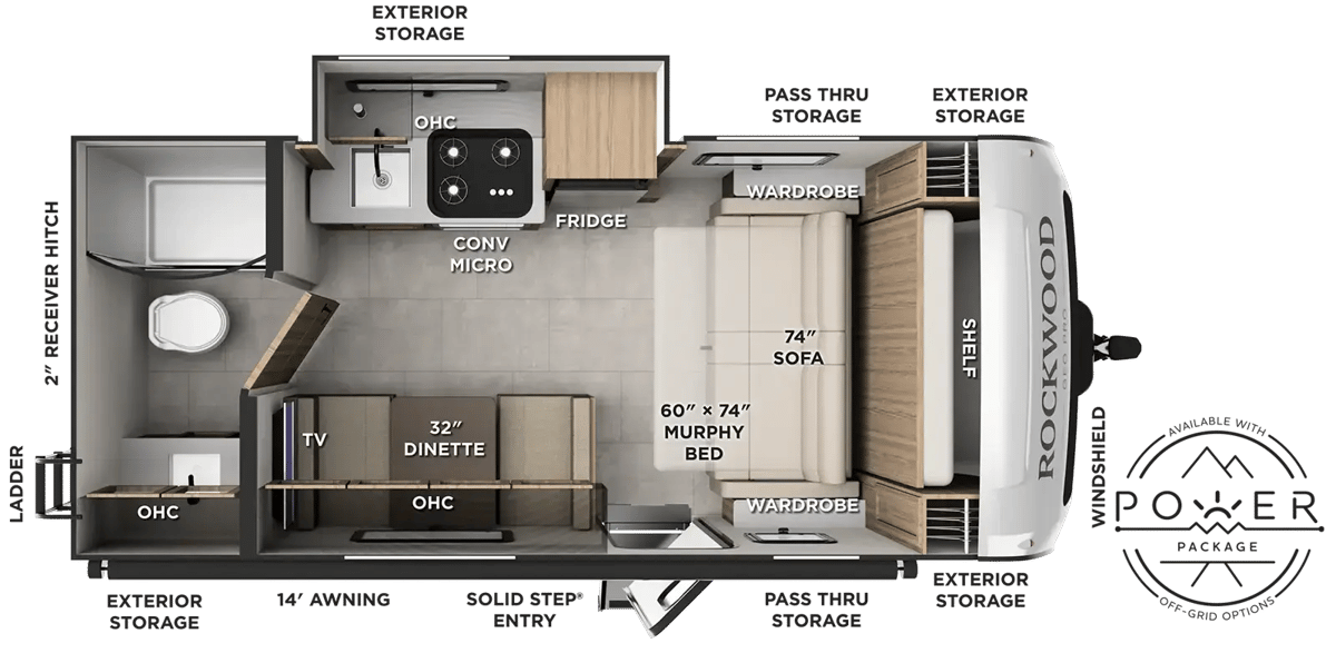 2027 FOREST RIVER ROCKWOOD GEO PRO 19SFD - Image 2