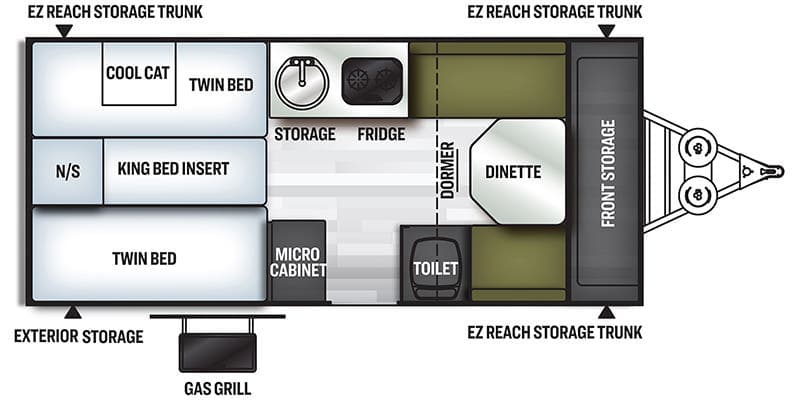 2021 FOREST RIVER ROCKWOOD HARD SIDE A213HW - Image 2